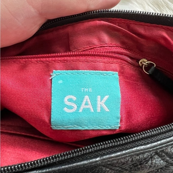 The Sak Pink Label Quilted Chain Strap Shoulder Purse in Black - Picture 5 of 7